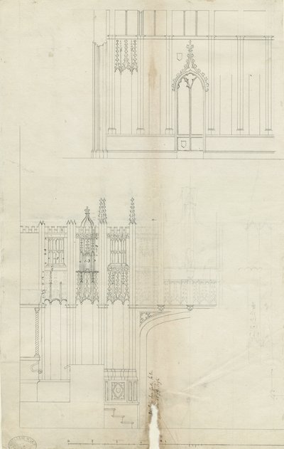 Intérieur de la cathédrale de Lichfield - Extrémité ouest du chœur - School English