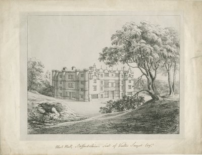Keele Hall (lithographie) - School English