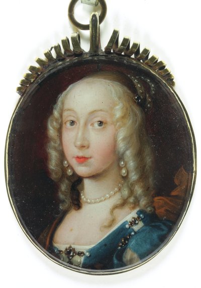 Lady Frances Cavendish, Comtesse de Bolingbroke (émail) - School English