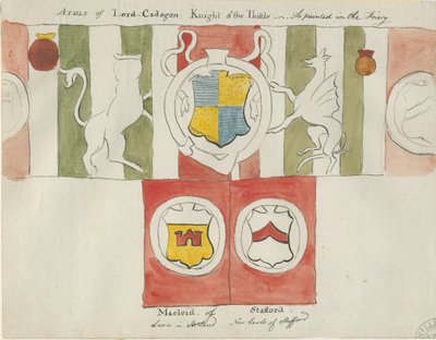 Lichfield - Armoiries de Lord Cadogan (Friary) - School English