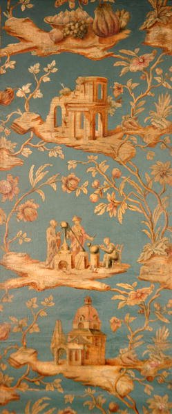 Papier peint en toile cirée représentant diverses scènes - School English