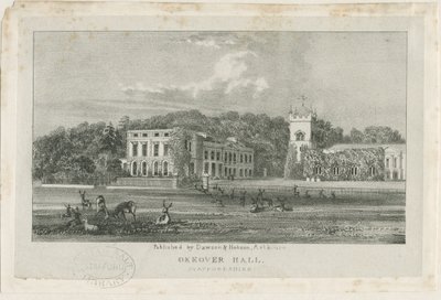 Okeover Hall (lithographie) - School English