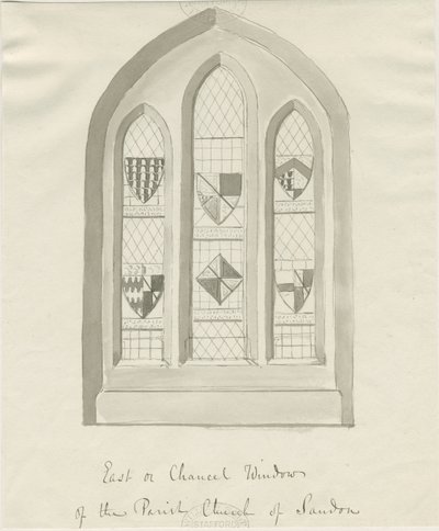 Église de Sandon - Fenêtre est du chœur - School English