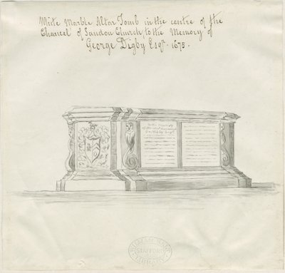 Église de Sandon - Tombe de George Digby - School English