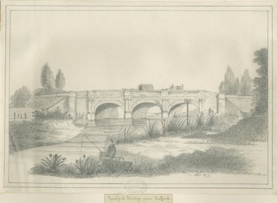 Stafford - Pont de Radford: dessin au crayon, nd [?19e siècle] - School English