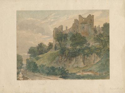 Château de Tamworth : dessin à l