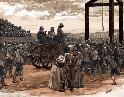 Tyburn sous le règne du roi Charles I (impression) - School English