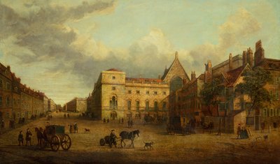 Vue de Whitehall avec Old Palace Yard - School English