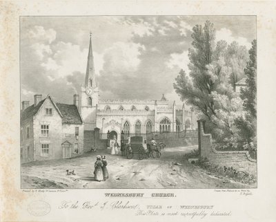 Église de Wednesbury : lithographie, nd - School English