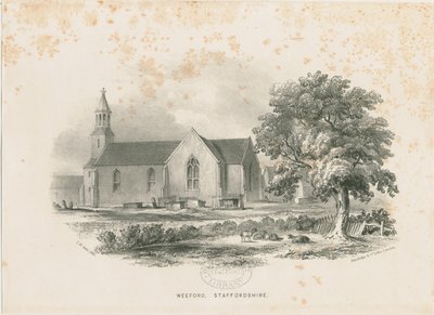Église de Weeford (lithographie) - School English