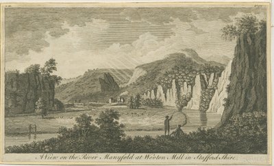 Wetton - Vallée de Manifold (gravure) - School English