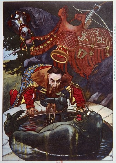 Chevalier rencontrant un Monstre émergeant d