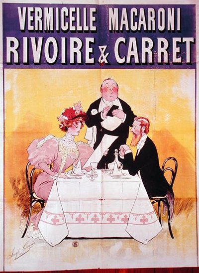 Publicité pour les pâtes 