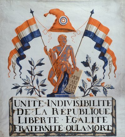 Mort au tyran - Allégorie de la République - School French