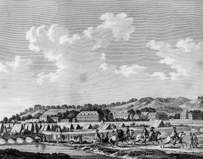 Révolution française et mouvements contre-révolutionnaires : Déclarer traître à la nation, Gilbert du Motier de La Fayette (1757-1834) a secrètement quitté le camp avant Sedan le 19 août 1792 avec César de Latour Maubourg, Alexandre de Lameth - School French