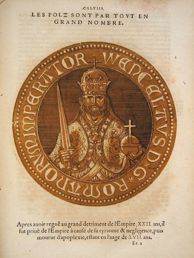 Saint-Empereur romain Wenceslaus de Bohême - School French