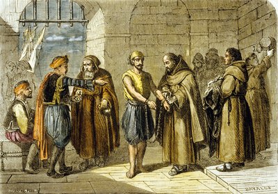 Miguel de Cervantes sauvé par les Pères de la Rédemption - School French