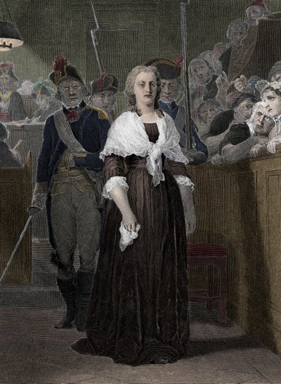 La Reine Marie-Antoinette (1755-1793) condamnée par le Tribunal révolutionnaire en octobre 1793 - School French