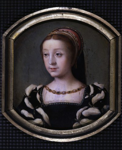 Renée de France (1510-1575), Duchesse de Chartres et Montargis puis de Ferrare, fille cadette de Louis XII et Anne de Bretagne. copie par M. Juilleau - School French