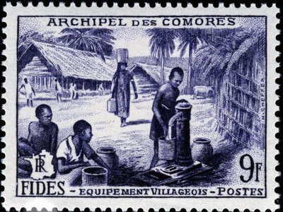 Timbre des Comores - School French