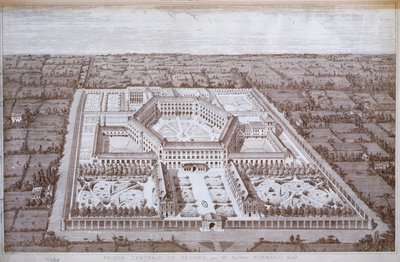 Vue de la prison pour femmes de Rennes conçue par l