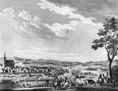 Guerre de la Révolution française et mouvement contre-révolutionnaire : Victoire de la bataille de Fleurus remportée par les Français le 8 messidor an II (26 juin 1794) contre le Royaume-Uni et l