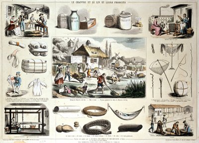 Chanvre et lin et leurs produits - School French