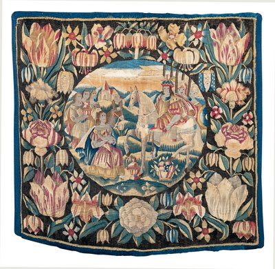 Tapisserie biblique représentant Abigail et David, Allemagne du Nord, fin 16e - début 17e siècle - School German