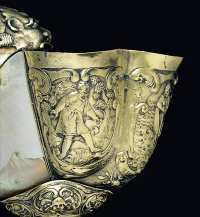 Coupe nautile montée, Nagyszeben, milieu du XVIIe siècle (détail) - School Hungarian