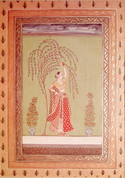 Une femme sous un arbre - School Indian