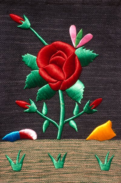 Broderie sur tissu, Inde - School Indian