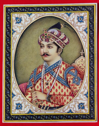 Empereur Muhammad Akbar (1542-1605) - School Indian