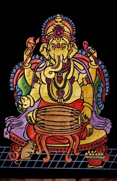 Seigneur Ganesha Ganpati jouant d