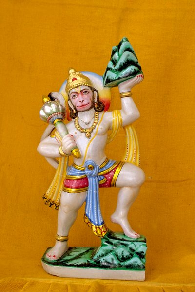 Seigneur Hanuman en marbre Inde - School Indian
