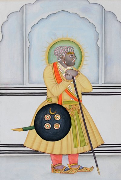 Miniature de Mirza Raja Man Singh, Jaipur - School Indian