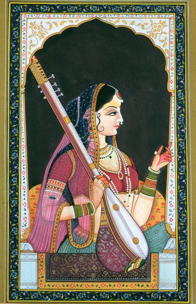 Dame musicienne - School Indian