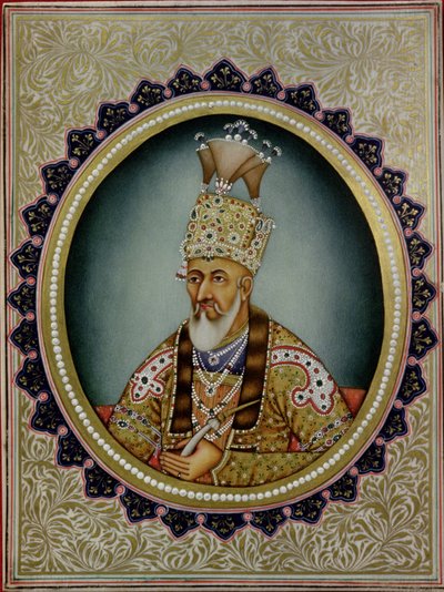 Portrait de Bahadur Shah II (1775-1862) - School Indian