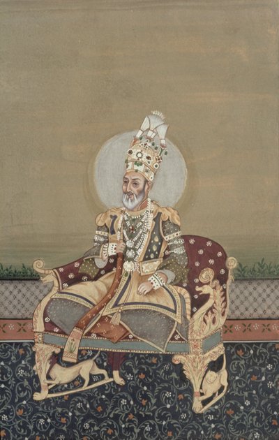 Portrait de Bahadur Shah II (1775-1862) - School Indian