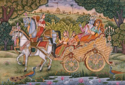 Radha et Krishna - School Indian