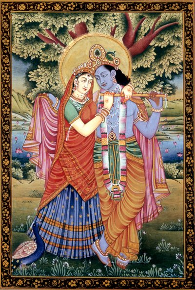 Radha et Krishna scène d