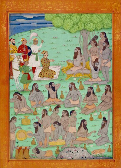 Cour du souverain et du gourou du Shah Alem. Miniatures indiennes et persanes dans « Histoire de l