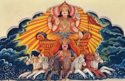 Surya Narayan, le Dieu Soleil - School Indian