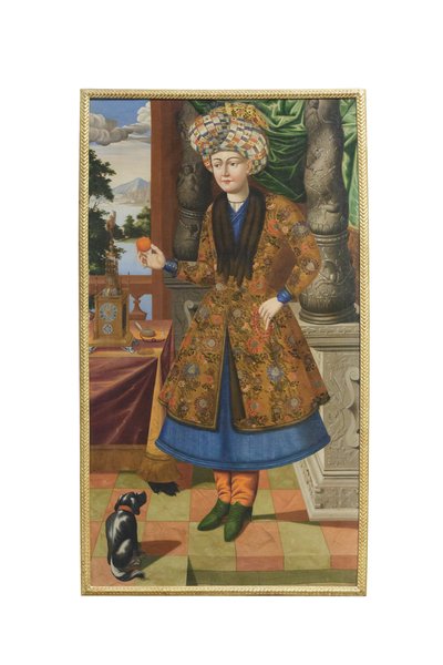 Un homme en costume persan, artiste inconnu, période safavide - School Iranian