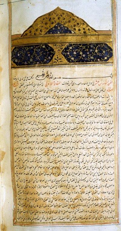 Page du Canon de la Médecine (al-Qānūn fī aṭ-Ṭibb) par Avicenne - School Iranian