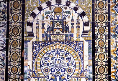 Tunisie à Kairouan : décoration de la mosquée - School Islamic