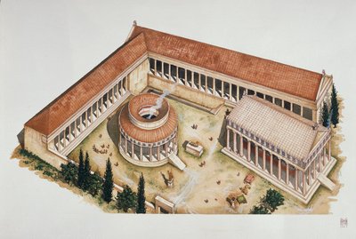 Tholos circulaire cérémonial et temple d