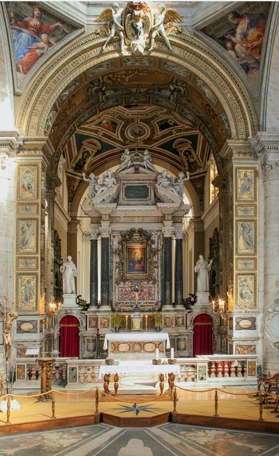 Vue intérieure de la Basilique de Santa Maria del Popolo - School Italian