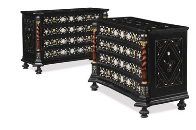Paire de commodes nord-italiennes, probablement Venise, vers 1700 - School Italian