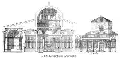 Plans du baptistère du Latran - School Italian
