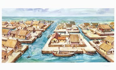 Reconstruction du port de Spina - School Italian